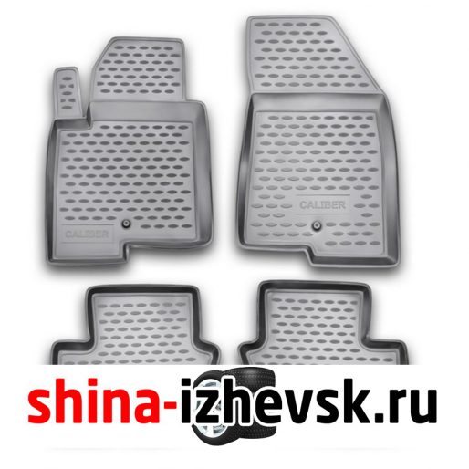 Коврик Autofamily коврик в салон полиуретановый серый для DODGE Caliber 2006- , 4 шт. , серый) в Ижевске